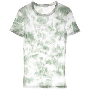 Helmut Lang RIBBED CLOUD-DYED TEE Shirt Sz XXS XS NWT 160 Iceberg